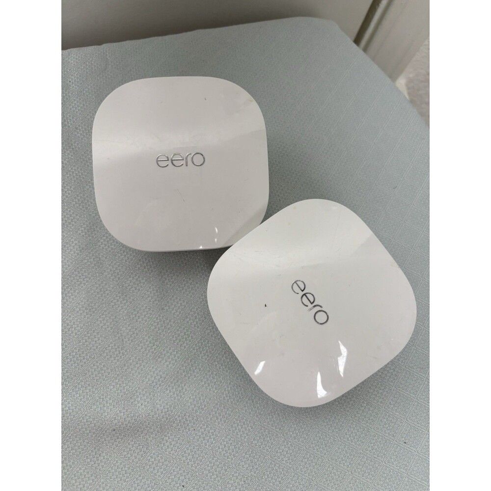 Eero J010001 White Wireless Dual-Band 350Mbps Unit Wi-Fi Router NO AC lot of 2